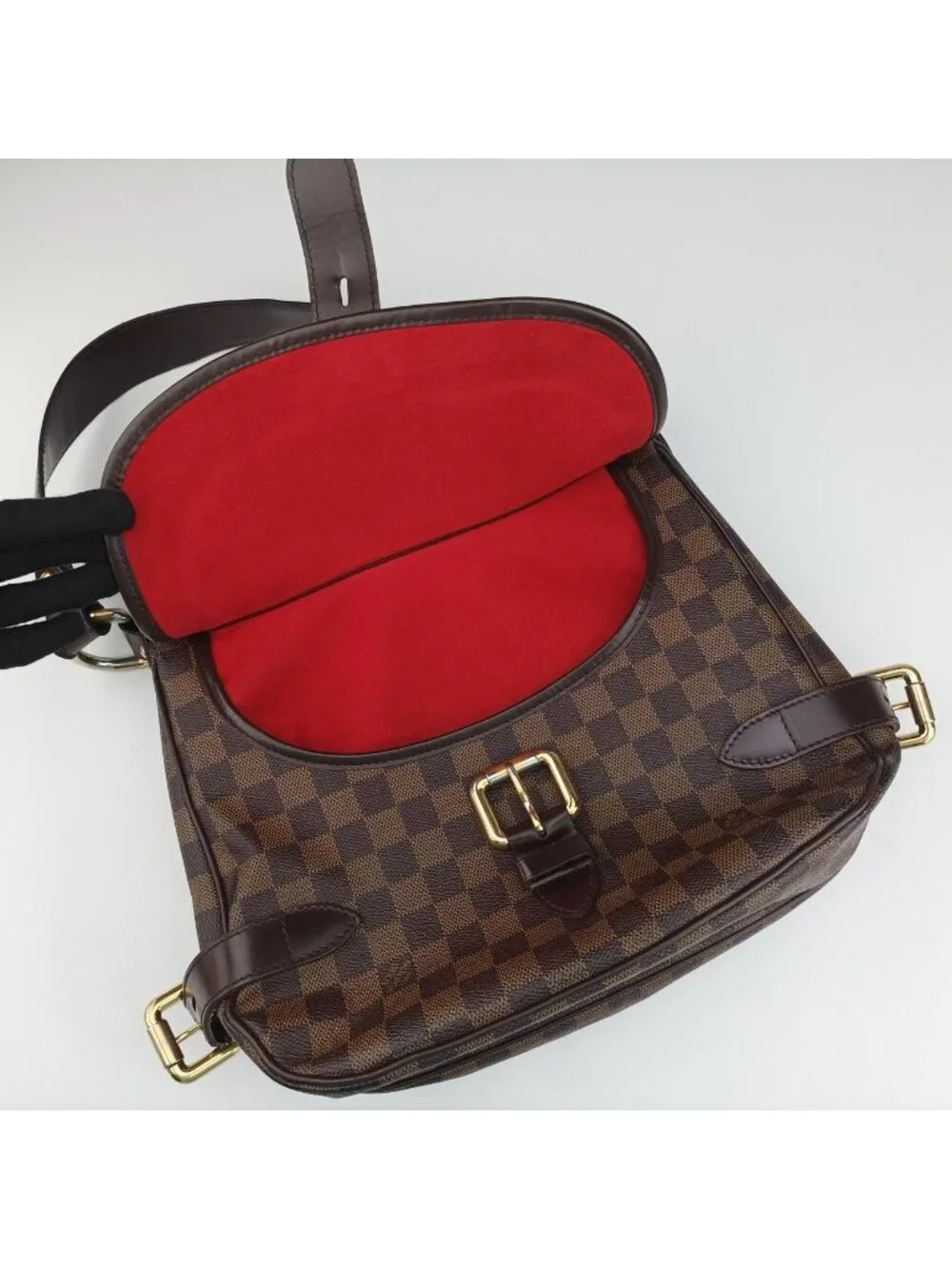 Louis Vuitton Highbury Ebene Damier Canvas Handbag